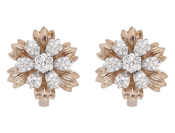 Золотые серьги в форме цветка арт. 920634.