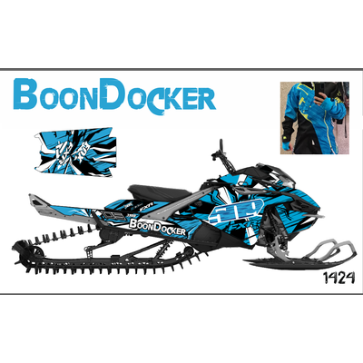 Наклейки на снегоход  Lynx boondocker 2017 2018 №1424