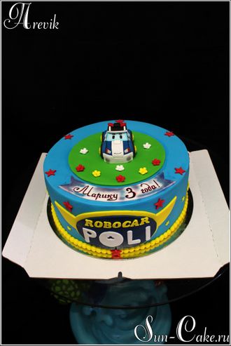 Торт Робокар Поли (3 кг.)