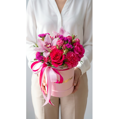 Цветочная композиция на 8 марта № 717