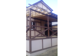 Монтаж стропильной системы для веранды, настил полов на веранде.