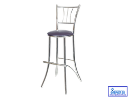 Барный стул Трилогия-RU CL хром (25 ВАРИАНТОВ ЦВЕТА)