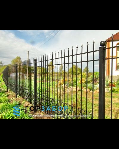 Крепкий кованый забор KZ1505