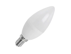 Лампа светодиодная Ecola свеча E14 7W 4000K 4K 110x37 пласт./алюм. Premium C4RV70ELC