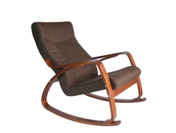 Кресло-качалка Женева жаккард шоколад