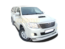 Защита переднего бампера d76/60 для Toyota Hilux 2011-2015