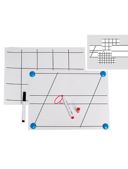 Комплект таблиц для демонстрации техники письма на линейках и в клетках