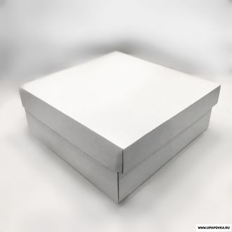 Коробка картонная 25 x 25 x 10 см Белый