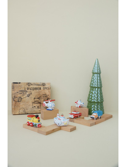 Комплект ёлочных игрушек "Транспорт"