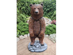 Медведь - символ силы, мудрости и защиты  103*56*53см   8 кг  полистоун - не боится влаги и перепадов температур Россия 14847/012984*
