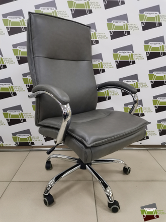 Кресло M-701 Куба/Cuba хром S-0422 (ТЕМНО-СЕРЫЙ) UTFC