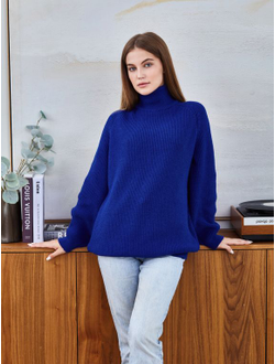 Свитер женский темно-синий