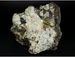 Берилл голубой (Аквамарин), Топаз, Кварц дымчатый, Забайкальский край,Шерловогорское месторождение (150*115*82 мм, 1798 г) №25263