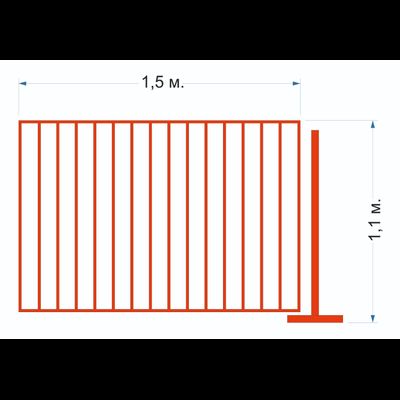 Ограждение для аттракционов по  ГОСТ 33807-2016 Вариант 2