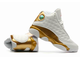 Nike Air Jordan Retro 13 (белые с золотым)