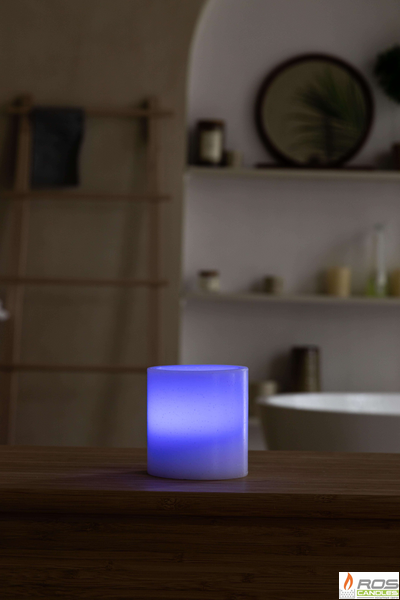 Гладкий парафиновый плафон для LED свечей - 9,2*10см