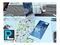 Раскладка полиграфии в ресторанах Москвы