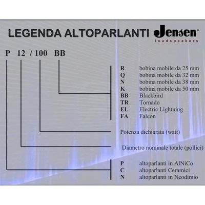 Jensen N12/100TR (4 Ом) - динамик гитарного кабинета