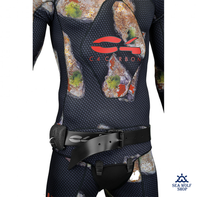 Ремень силиконовый C4 с пластик. марсельс. пряжкой, белый