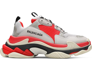 All red triple s balenciaga cheap