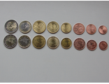 Набор монет Эстонии (Евро). 8 монет.