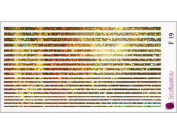 Фольгированный слайдер F 19 - Золото песок