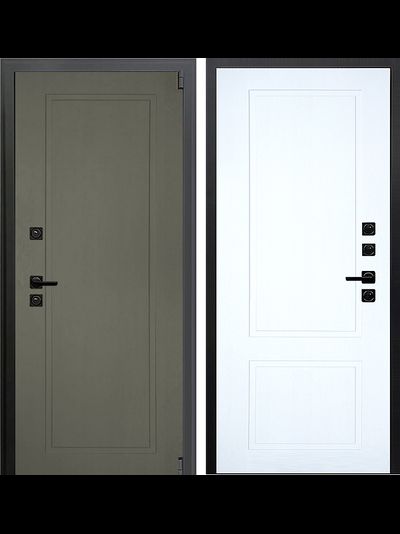 Стальная дверь НЕО Акустик М1 белая панель