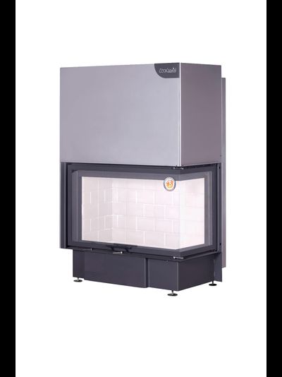 Каминная топка Экокамин ДЕЛЬТА 1000 RB два стекла правая