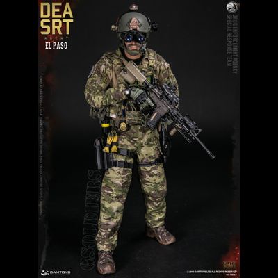 Агент Специальной группы реагирования Эль-Пасо - Коллекционная ФИГУРКА 1/6 scale DEA SRT (Special Response Team)  AGENT - EL PASO (78063) - DAMTOYS - ПОВРЕЖДЕНА КОРОБКА