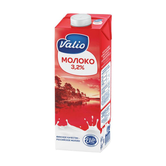 Молоко Valio питьевое ультрапастеризованное 3.2% 1 л