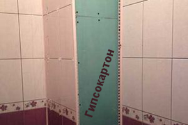 Укладка кафеля на гипсокартон