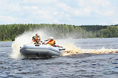 Лодка ПВХ Адмирал 410 Серая