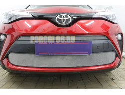 Защита радиатора для Toyota C-HR 2019- chrome верх