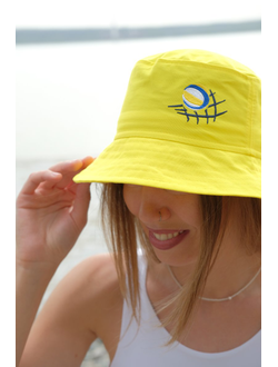 Панама взрослая желтая (мяч классический/пляжный)