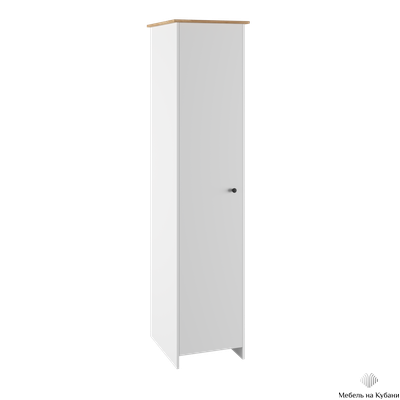 Теодора Шкаф Белый/Дуб крафт