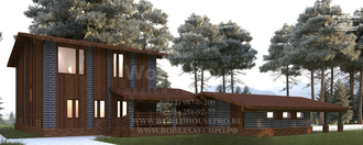 Проект двухэтажного дома из керамоблока 2.1NF - №60.