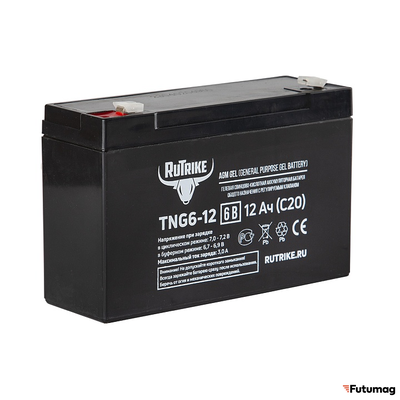 Аккумуляторная батарея RuTrike TNG6-12 (6V12A/H C20)