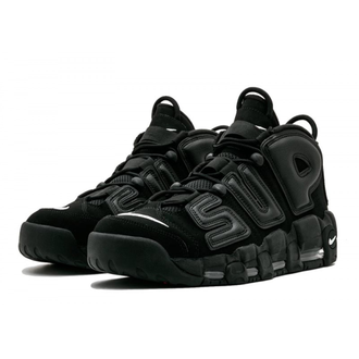 Nike Air More Uptempo 96 Supreme Черные полностью мужские