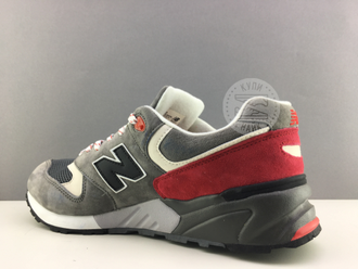 New Balance 999 Серые с красным (41-44) Арт. 020F