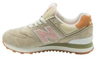 New Balance 574 Бежевые с розовым женские (36-41) Арт. 149MFA