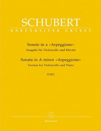 Schubert, Franz Sonate a-Moll D821 für Violoncello und Klavier