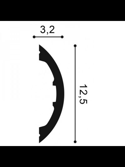 Orac Decor P3070 Orac Luxxus гладкий молдинг из полиуретана, 2 м.