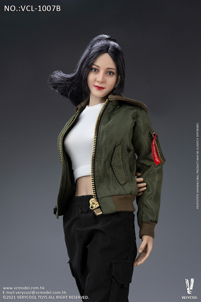 Женский комплект с курткой (оливковая) - 1/6 Fashion Jacket Set (VCL-1007B) - VERYCOOL