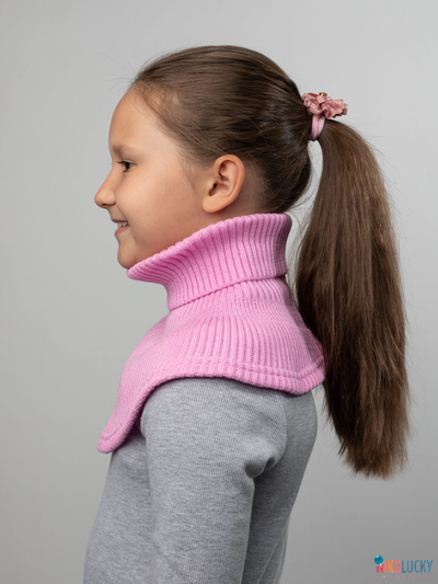 Манишка  21-32, цвет ярко-розовый р. 1( универсальный от 1 года)