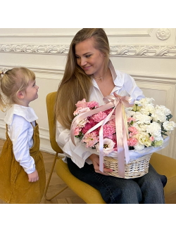 КОРЗИНА МИКС ЦВЕТОВ №36