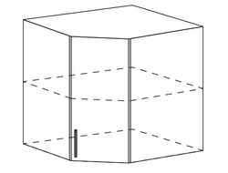 ШВУ 550х550 Шкаф настенный угловой