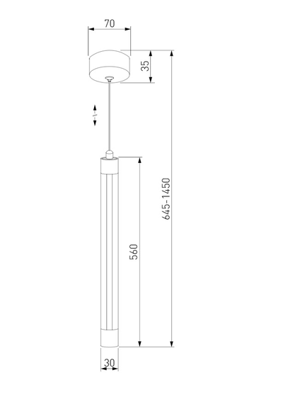 Подвесной светодиодный светильник Eurosvet Strong 50189/1 LED серебро