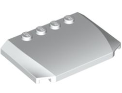 Wedge 4 x 6 x 2/3 Triple Curved, White (52031 / 4261565)