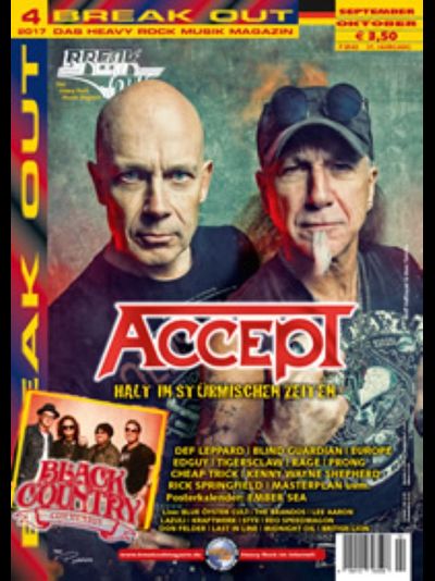 BREAK OUT Magazine № 4 2017 Accept Cover Иностранные музыкальные журналы, Intpressshop