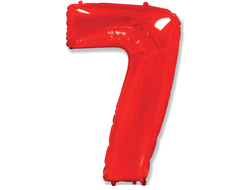 Фольгированная цифра-Красная